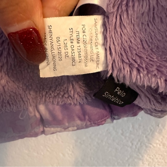 Snozu Double Zip Puffer Jacket, Purple Snowflake ❄️ Color. Size Toddler … - Picture 13 of 16